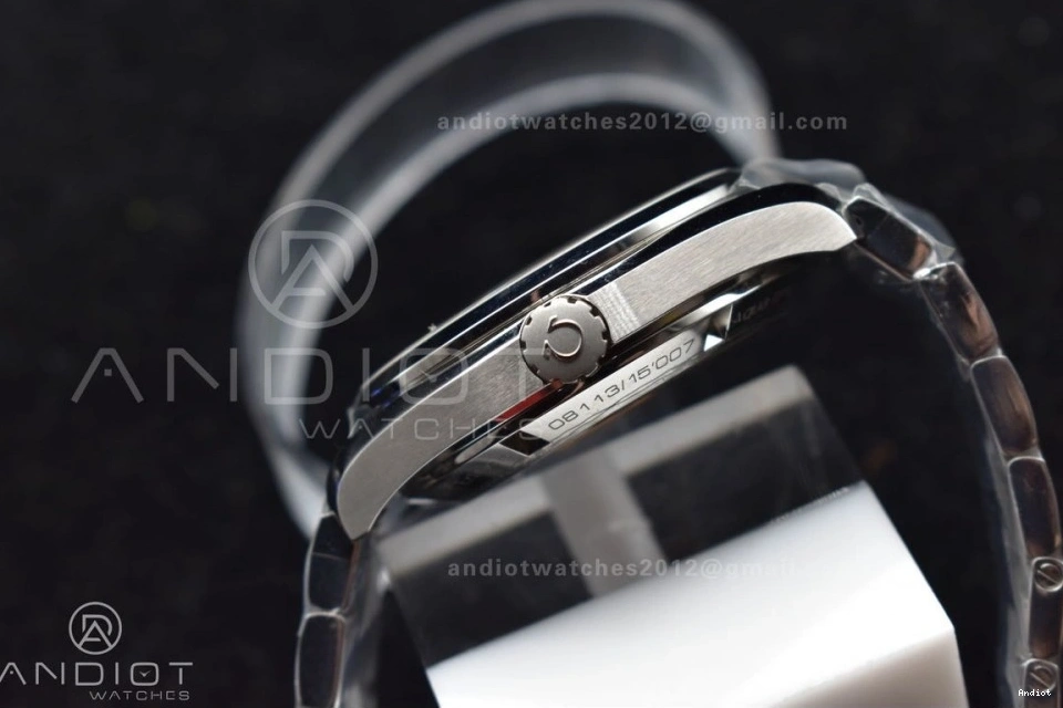 SS 150M 1:1 SS Terra Best A8500 Aqua Edition VSF Bracelet Dial Black On 1221